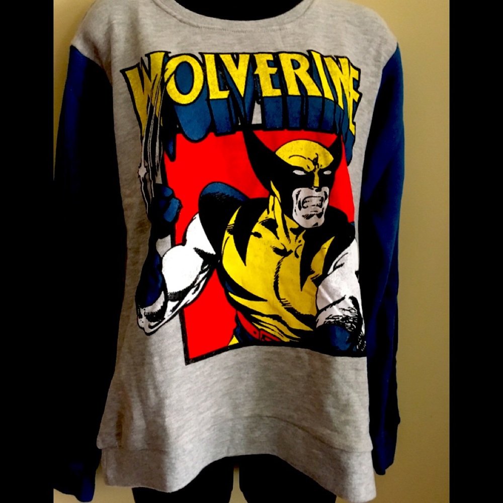 Marvel Wolverine Women’s Junior Sweatshirt L new
